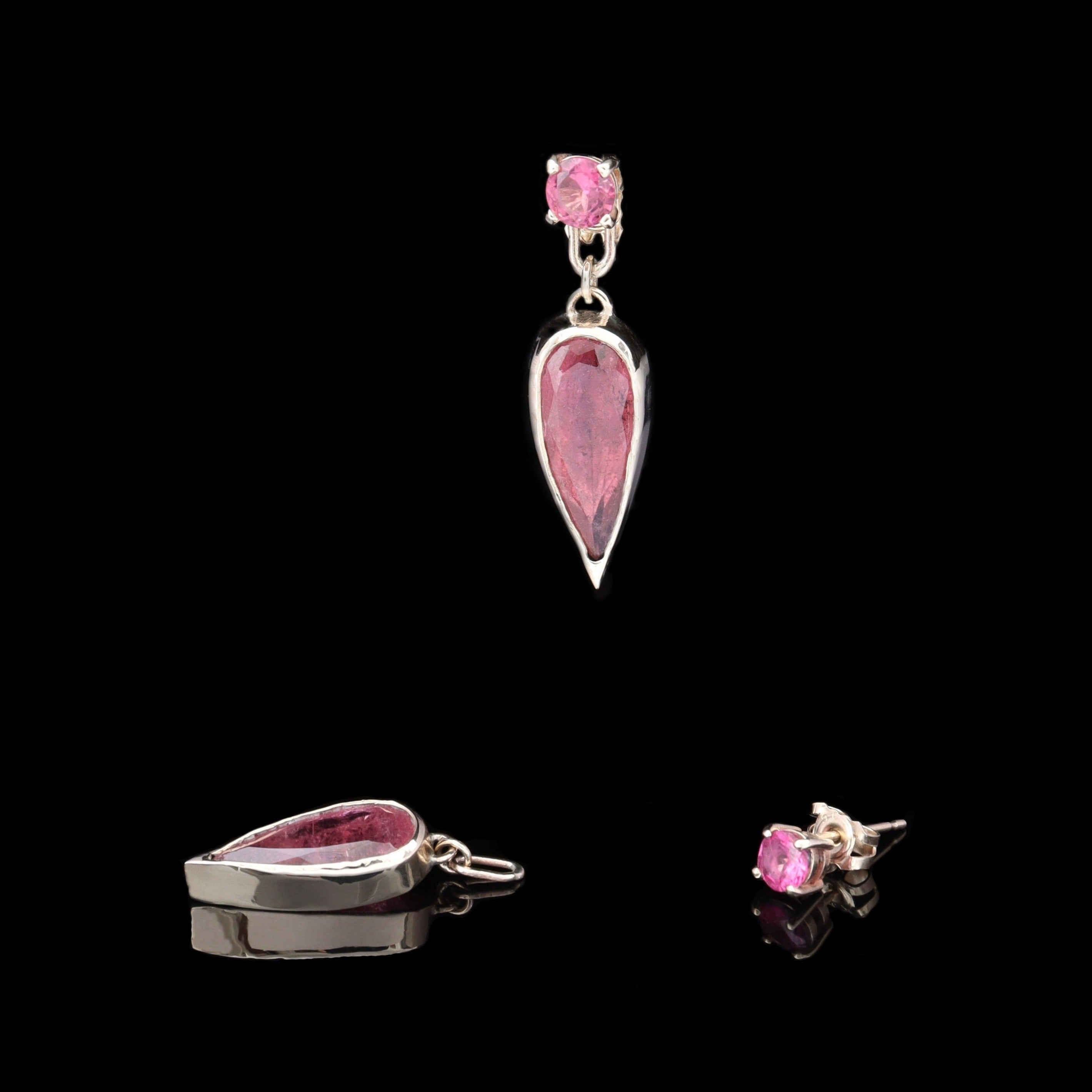 RUBILLITE DETACHABLE EARRINGS