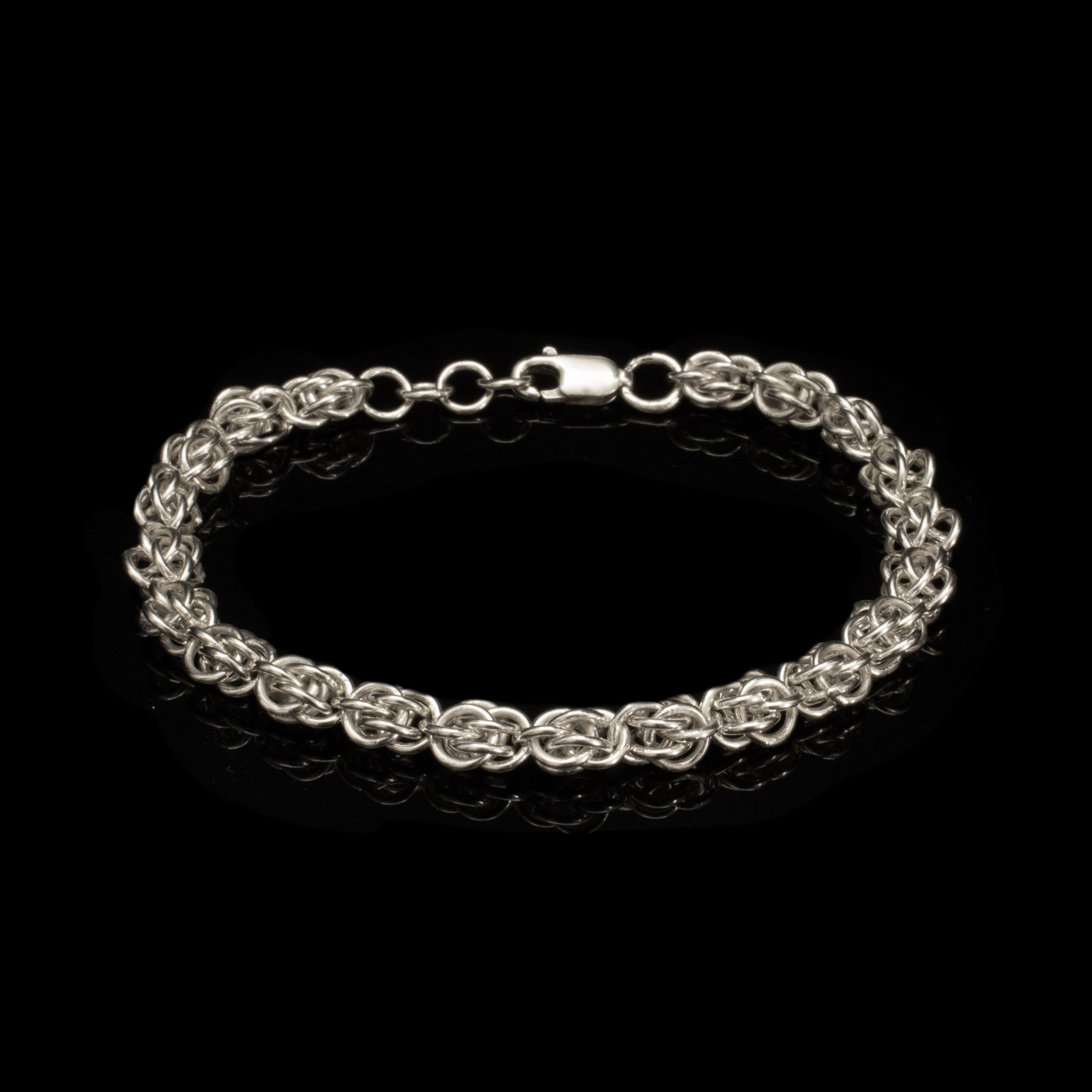 SILVER LATHYRUS CHAIN BRACELET