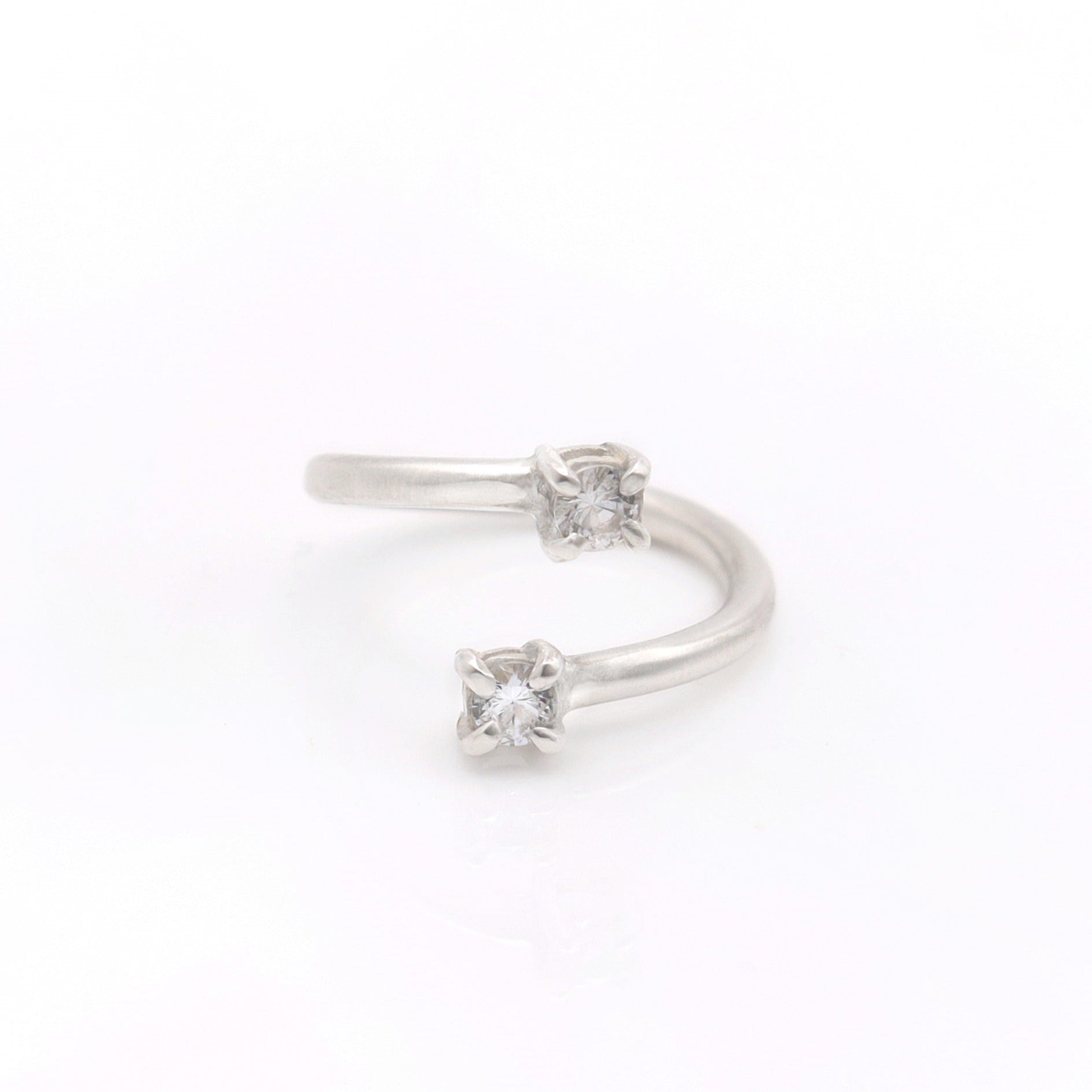 WHITE SAPPHIRE WRAP RING