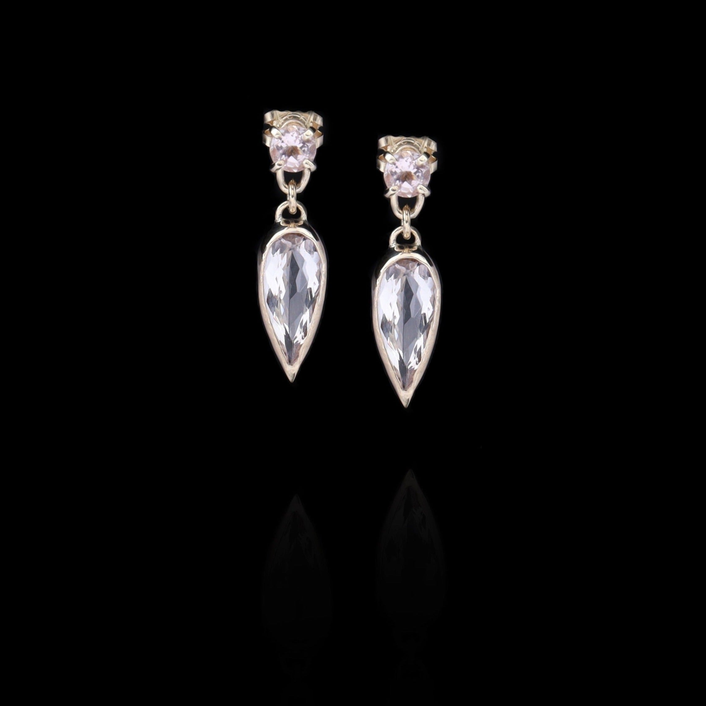 MORGANITE DETACHABLE EARRINGS