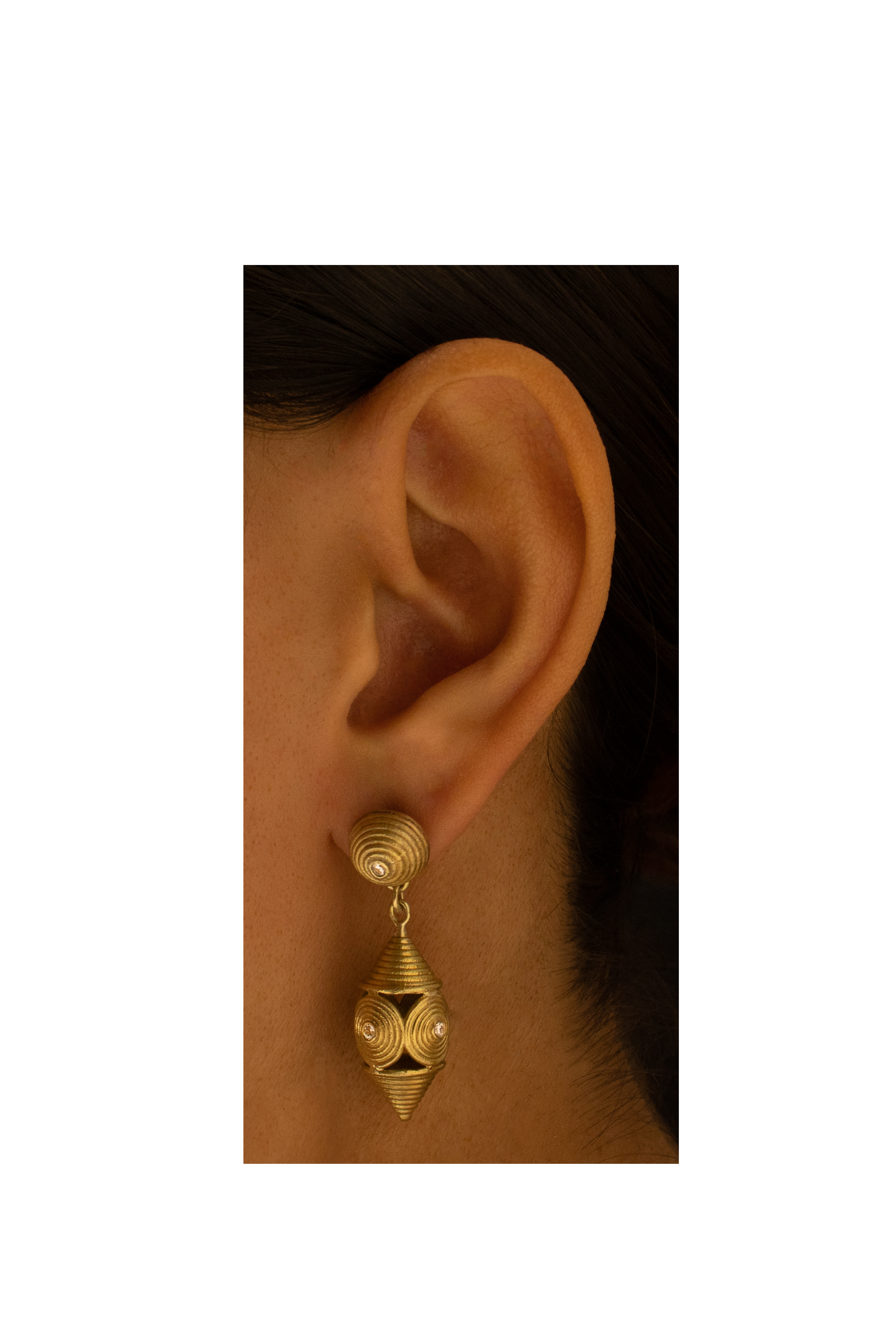 'ASHANTI' INSPIRED DIAMOND DETACHABLE EARRINGS