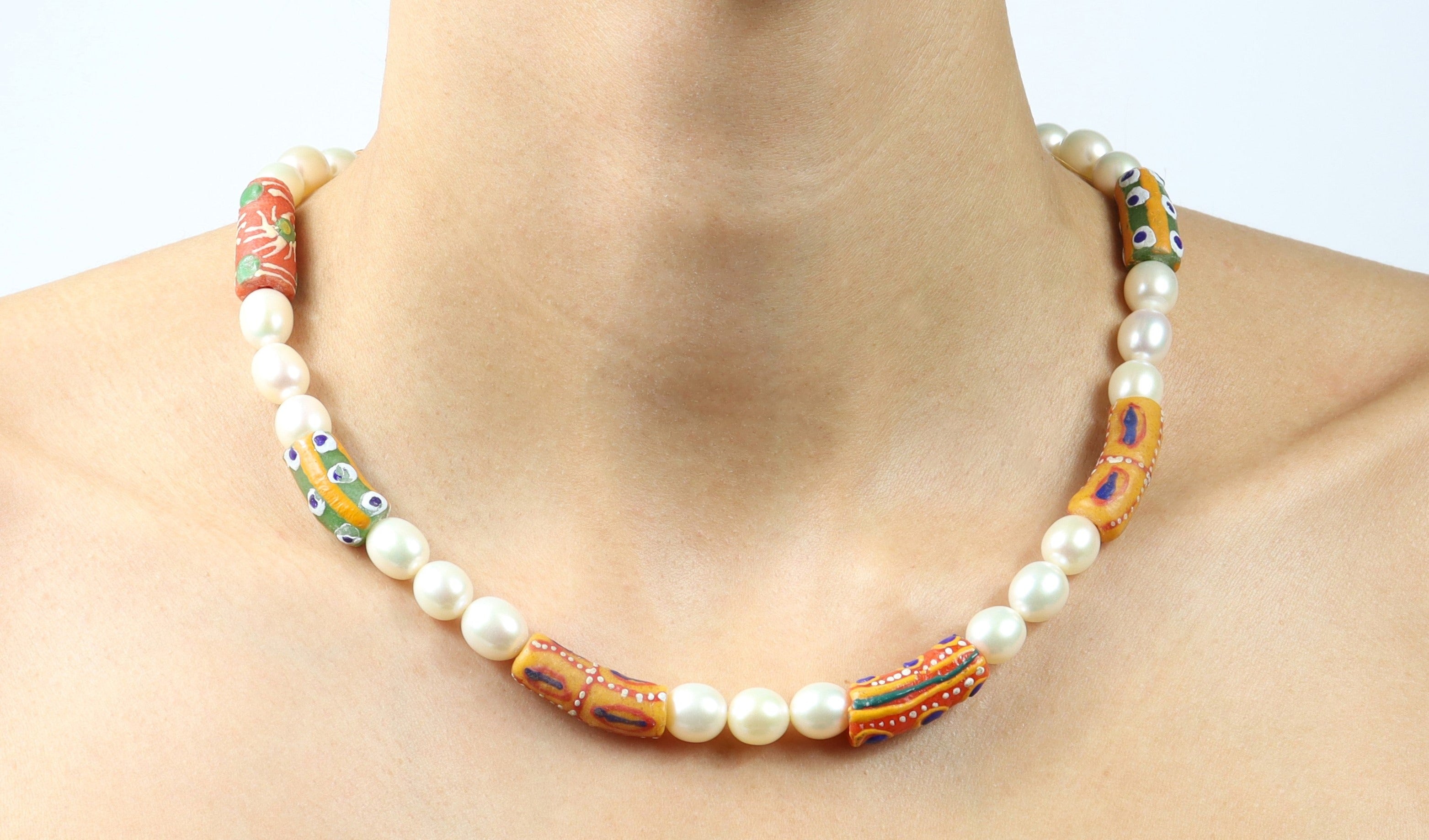 KROBO & PEARL NECKLACE